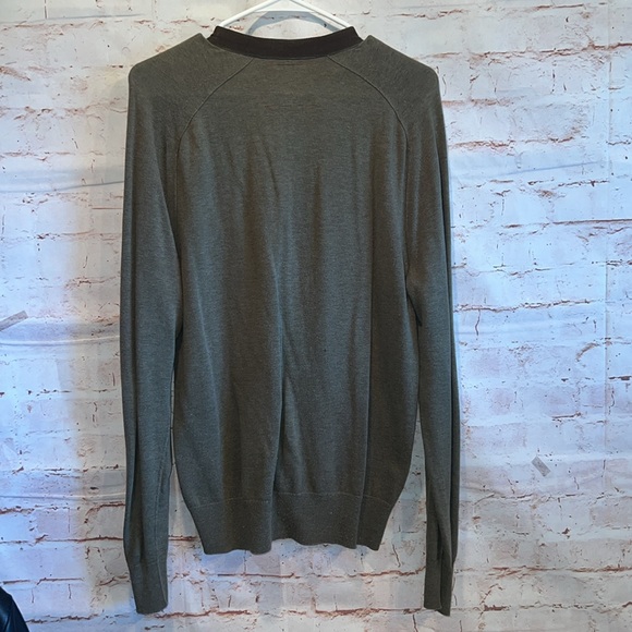 Banana Republic Heritage Sweater Women Medium Green Button Front V Neck Cardigan - Picture 5 of 9